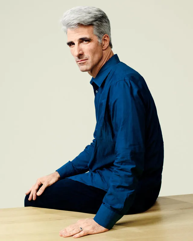 Portrait of Apple software executive Craig Federighi.